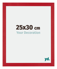 Mura MDF Photo Frame 25x30cm Red Front Size | Yourdecoration.com