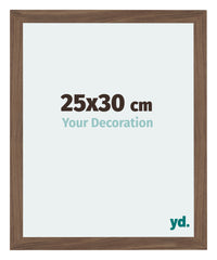 Mura MDF Photo Frame 25x30cm Walnut Dark Front Size | Yourdecoration.com