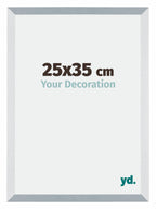 Mura MDF Photo Frame 25x35cm Aluminum Brushed Front Size | Yourdecoration.com