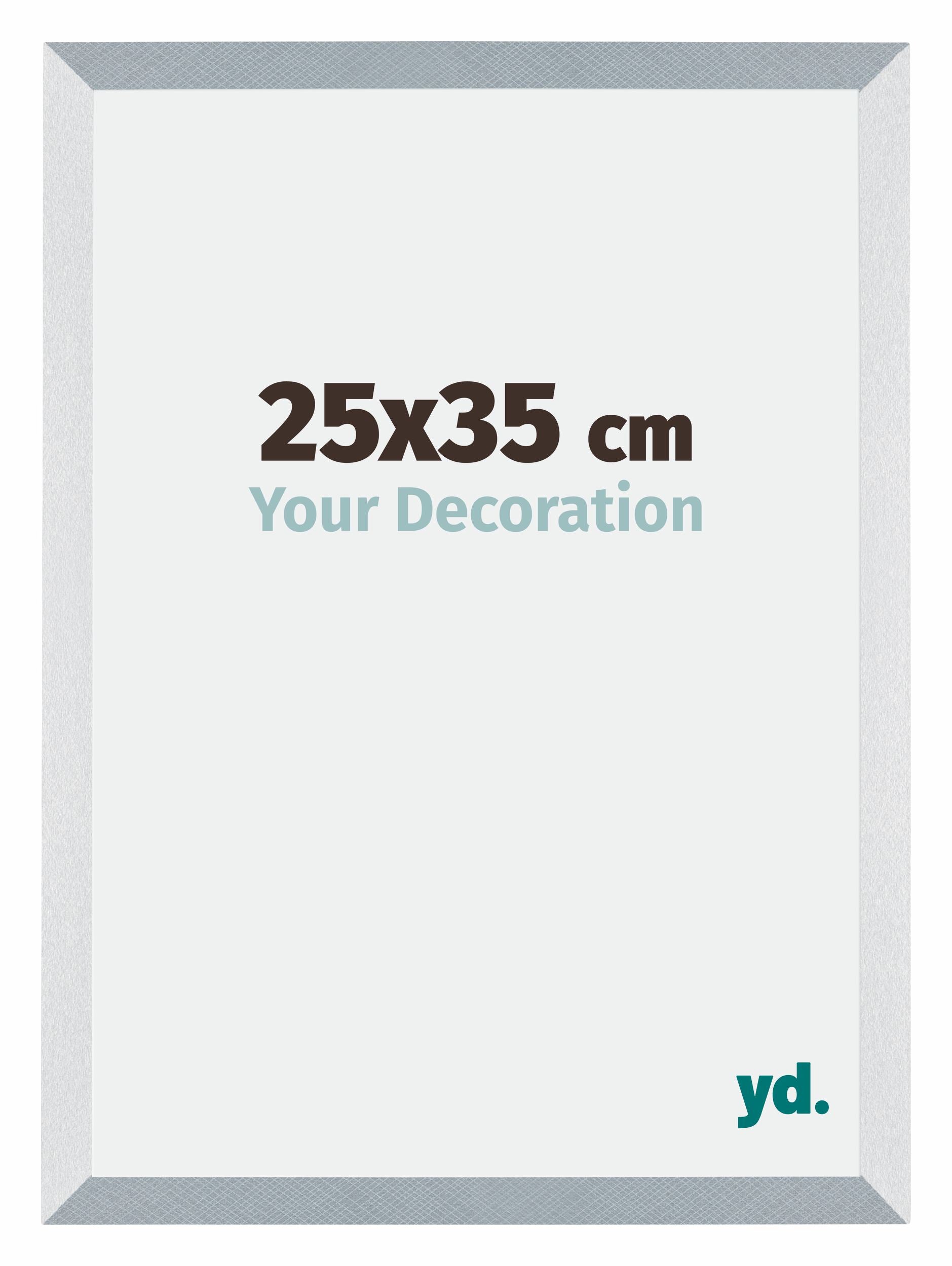 Mura MDF Photo Frame 25x35cm Aluminum Brushed Front Size | Yourdecoration.com