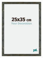Mura MDF Photo Frame 25x35cm Blue Gold Melange Front Size | Yourdecoration.com