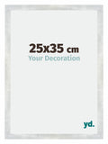 Mura MDF Photo Frame 25x35cm Silver Glossy Vintage Front Size | Yourdecoration.com