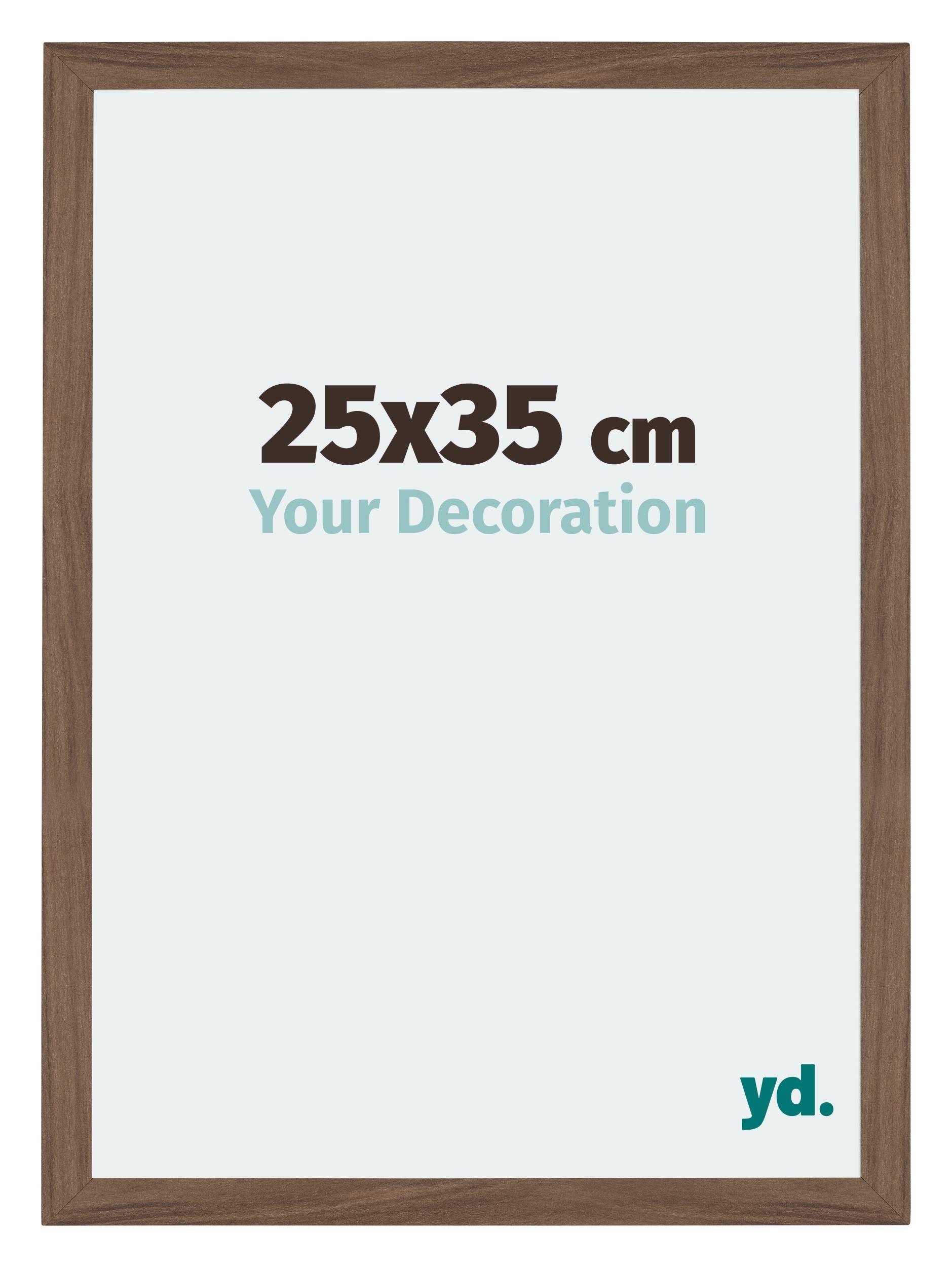 Mura MDF Photo Frame 25x35cm Walnut Dark Front Size | Yourdecoration.com