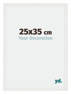 Mura MDF Photo Frame 25x35cm White High Gloss Front Size | Yourdecoration.com