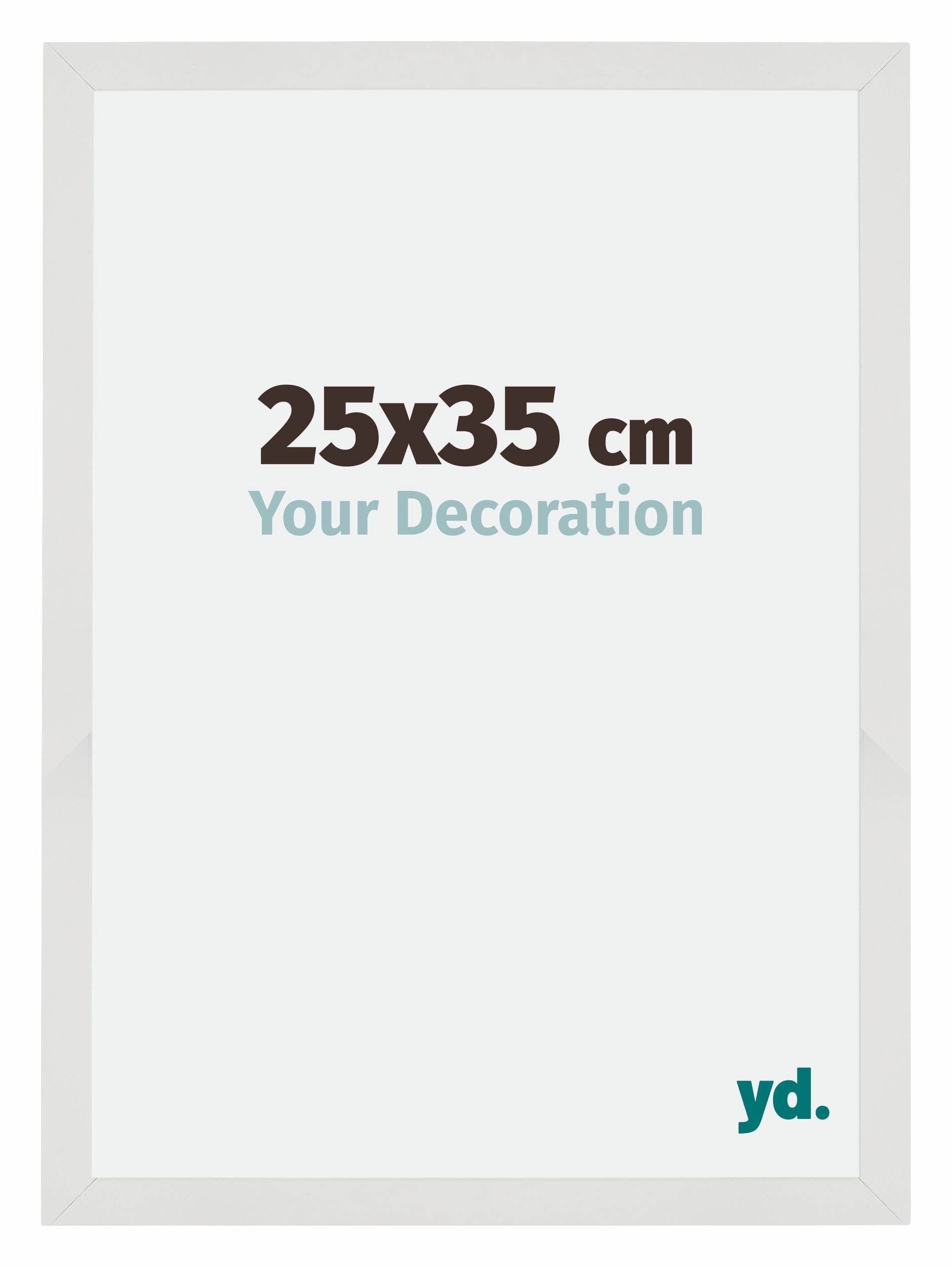 Mura MDF Photo Frame 25x35cm White Matte Front Size | Yourdecoration.com