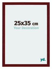 Mura MDF Photo Frame 25x35cm Winered Wiped Front Size | Yourdecoration.com