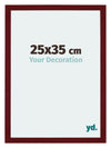 Mura MDF Photo Frame 25x35cm Winered Wiped Front Size | Yourdecoration.com