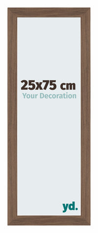 Mura MDF Photo Frame 25x75cm Black Woodgrain Front Size | Yourdecoration.com