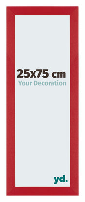 Mura MDF Photo Frame 25x75cm Silver Shiny Vintage Front Size | Yourdecoration.com