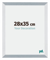 Mura MDF Photo Frame 28x35cm Aluminum Brushed Front Size | Yourdecoration.com