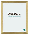 Mura MDF Photo Frame 28x35cm Gold Shiny Front Size | Yourdecoration.com