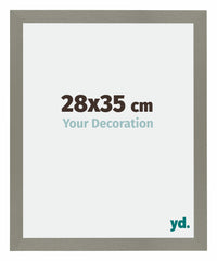 Mura MDF Photo Frame 28x35cm Gray Front Size | Yourdecoration.com