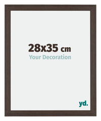 Mura MDF Photo Frame 28x35cm Oak Dark Front Size | Yourdecoration.com