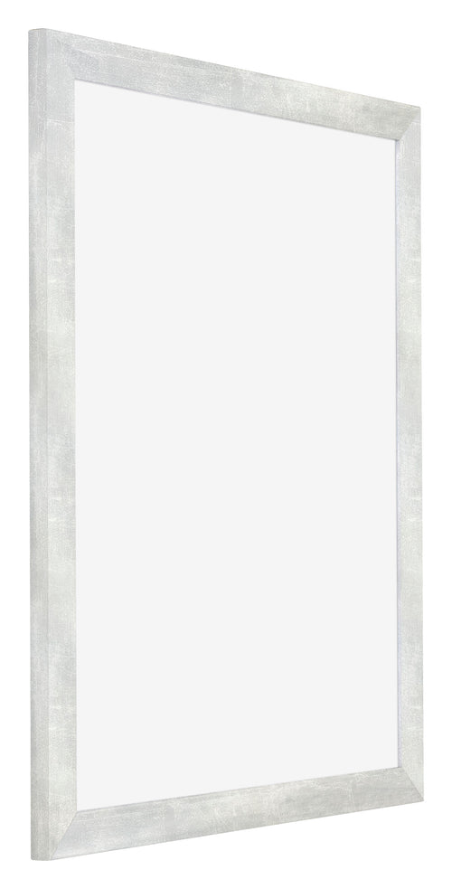 Mura MDF Photo Frame 28x35cm Silver Glossy Vintage Front Oblique | Yourdecoration.com