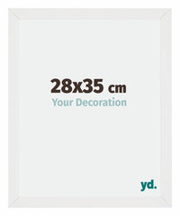 Mura MDF Photo Frame 28x35cm White High Gloss Front Size | Yourdecoration.com
