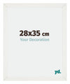 Mura MDF Photo Frame 28x35cm White Wiped Front Size | Yourdecoration.com