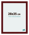 Mura MDF Photo Frame 28x35cm Winered Wiped Front Size | Yourdecoration.com