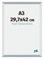Mura MDF Photo Frame 29 7x42cm A3 Aluminum Brushed Size | Yourdecoration.com
