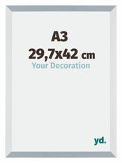 Mura MDF Photo Frame 29 7x42cm A3 Aluminum Brushed Size | Yourdecoration.com