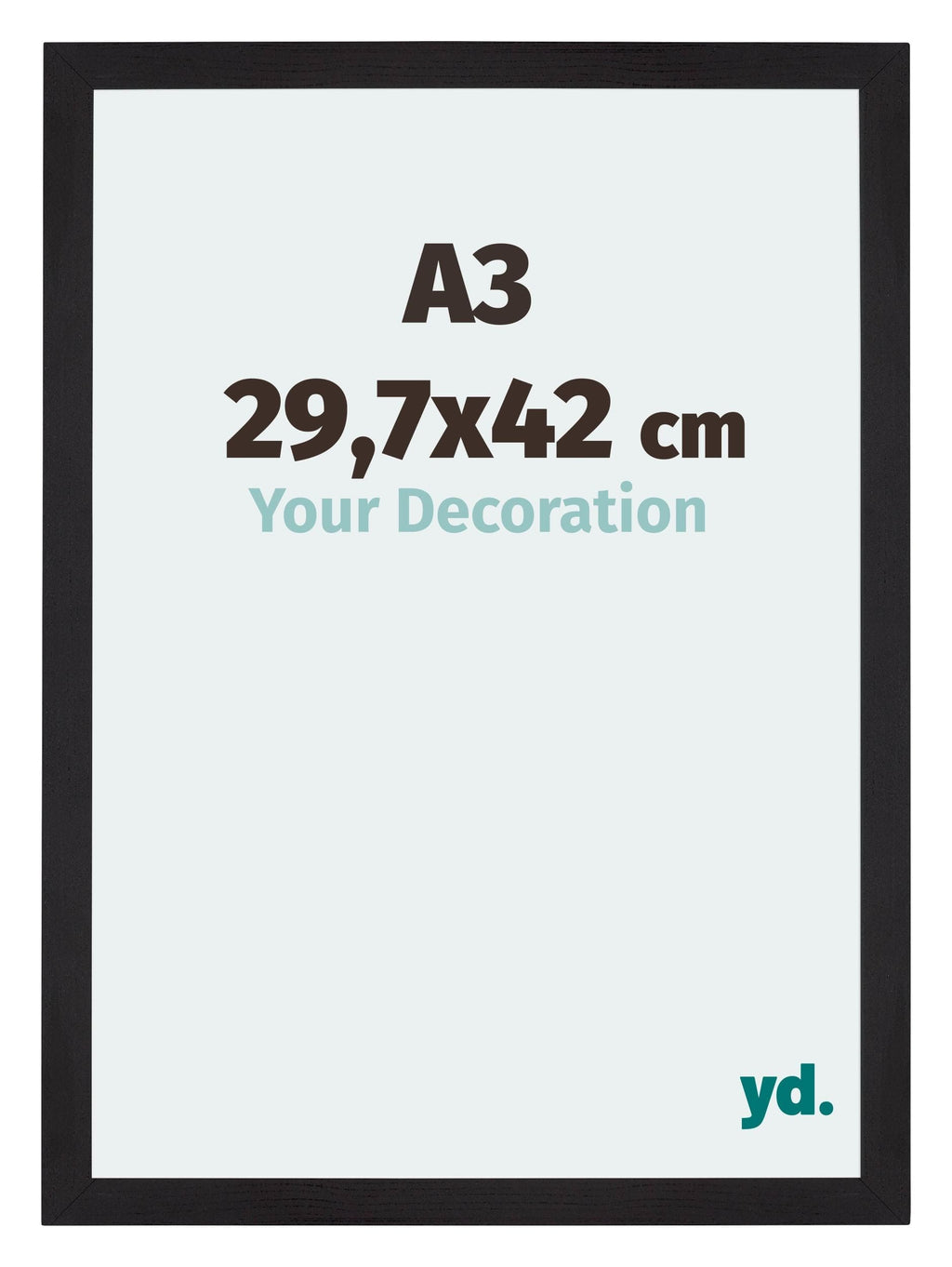 Mura MDF Photo Frame 29 7x42cm A3 Back Wood Grain Front Size | Yourdecoration.com