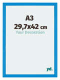 Mura MDF Photo Frame 29 7x42cm A3 Bright Blue Front Size | Yourdecoration.com