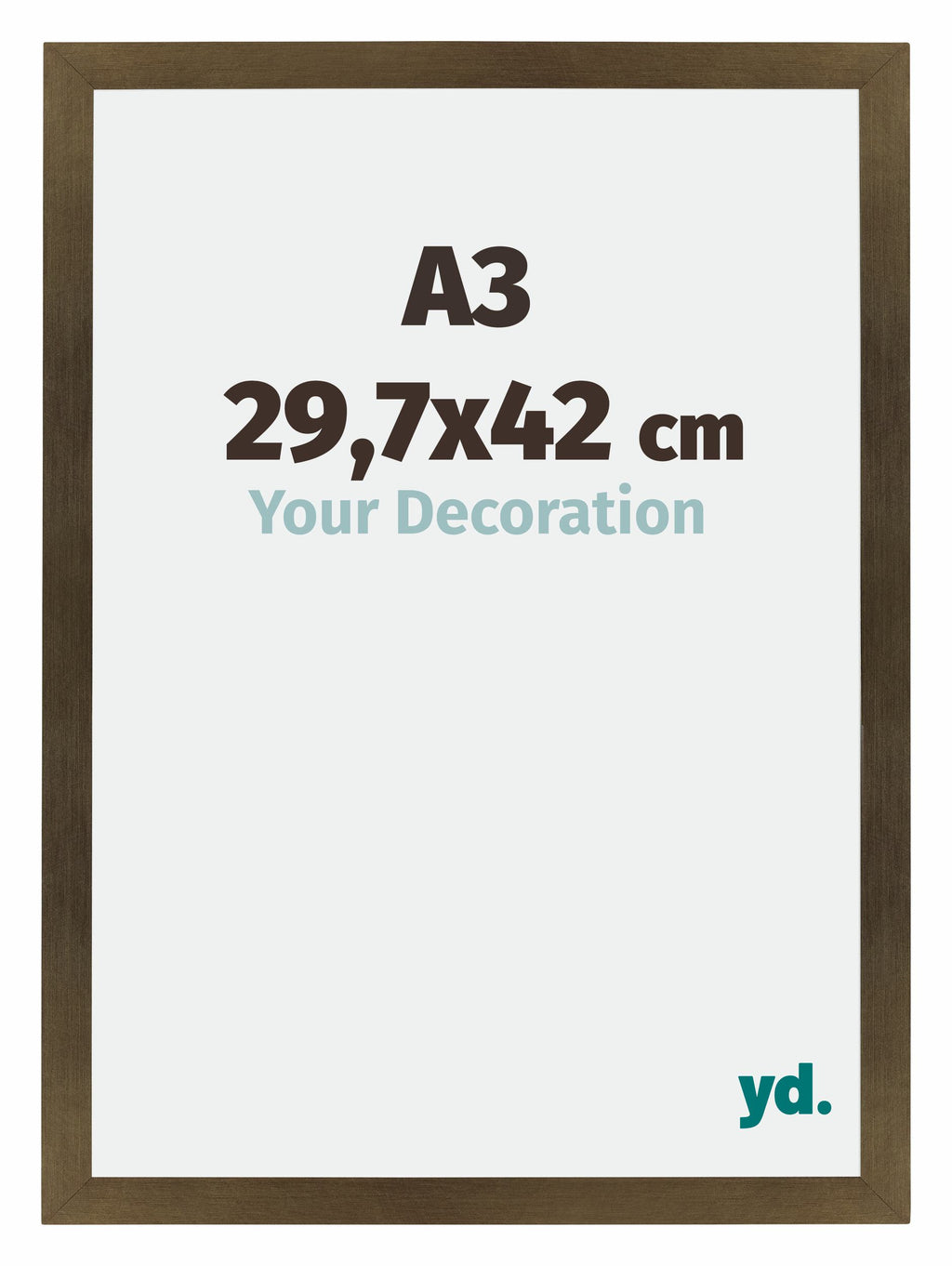 Mura MDF Photo Frame 29 7x42cm A3 Bronze Design Size | Yourdecoration.com