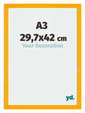 Mura MDF Photo Frame 29 7x42cm A3 Yellow Front Size | Yourdecoration.com