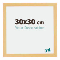 Mura MDF Photo Frame 30x30cm Beech Design Front Size | Yourdecoration.com