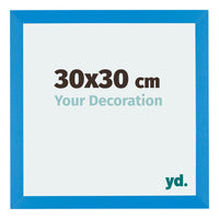 Mura MDF Photo Frame 30x30cm Bright Blue Front Size | Yourdecoration.com