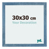 Mura MDF Photo Frame 30x30cm Bright Blue Swept Front Size | Yourdecoration.com