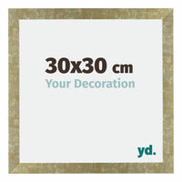 Mura MDF Photo Frame 30x30cm Gold Antique Front Size | Yourdecoration.com