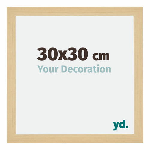 Mura MDF Photo Frame 30x30cm Maple Decor Front Size | Yourdecoration.com