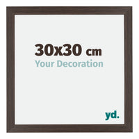 Mura MDF Photo Frame 30x30cm Oak Dark Front Size | Yourdecoration.com