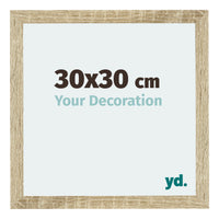 Mura MDF Photo Frame 30x30cm Sonoma Oak Front Size | Yourdecoration.com