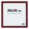 Mura MDF Photo Frame 30x30cm Winered Wiped Front Size | Yourdecoration.com