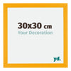 Mura MDF Photo Frame 30x30cm Yellow Front Size | Yourdecoration.com