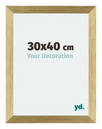 Mura MDF Photo Frame 30x40cm Gold Shiny Front Size | Yourdecoration.com
