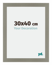 Mura MDF Photo Frame 30x40cm Gray Front Size | Yourdecoration.com