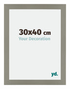 Mura MDF Photo Frame 30x40cm Gray Front Size | Yourdecoration.com