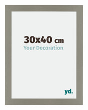 Mura MDF Photo Frame 30x40cm Gray Front Size | Yourdecoration.com
