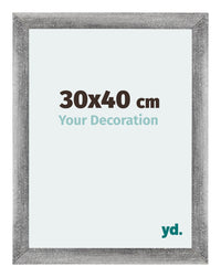 Mura MDF Photo Frame 30x40cm Gray Wiped Front Size | Yourdecoration.com