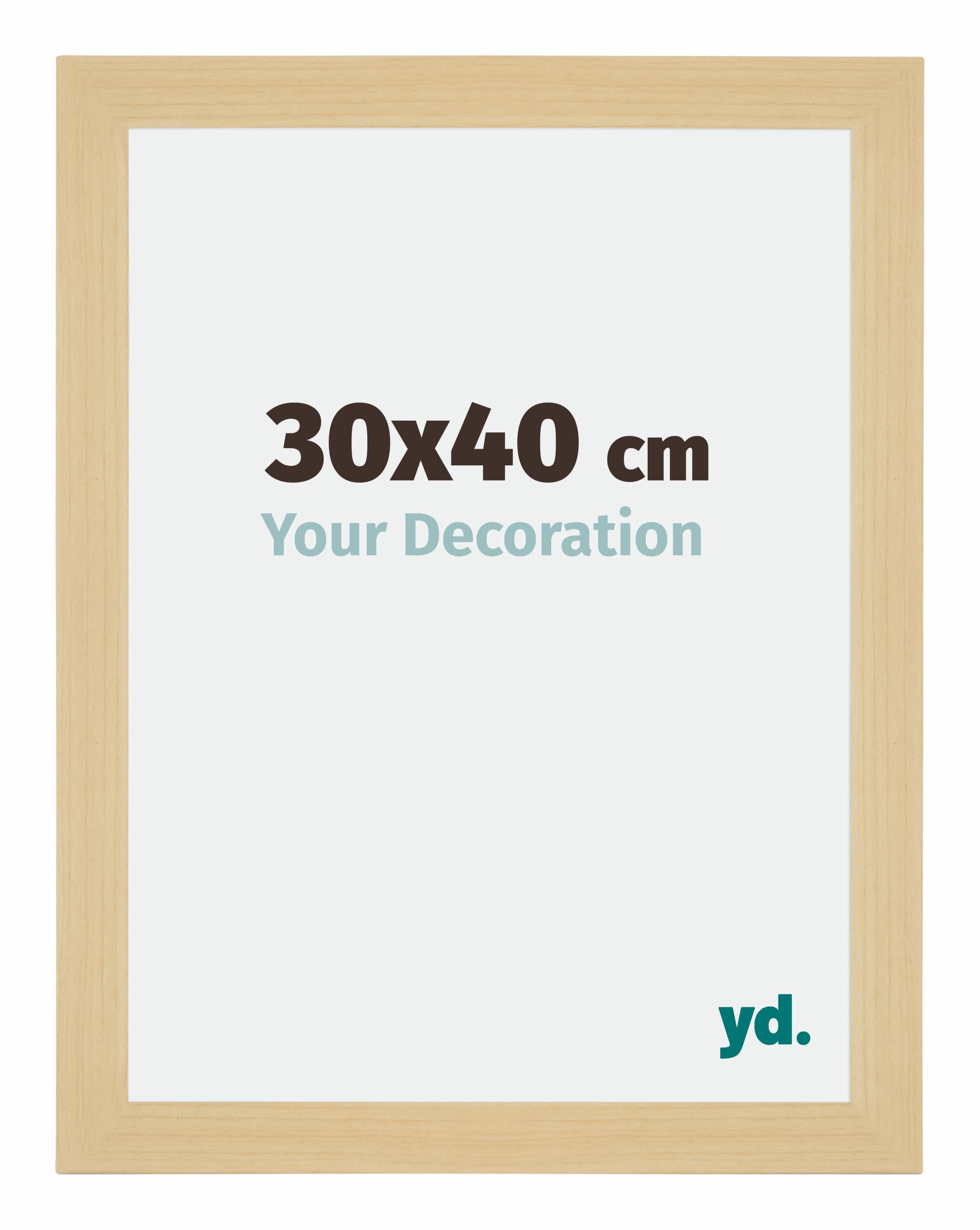 Mura MDF Photo Frame 30x40cm Maple Decor Front Size | Yourdecoration.com