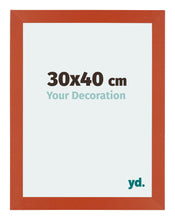 Mura MDF Photo Frame 30x40cm Orange Front Size | Yourdecoration.com