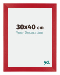 Mura MDF Photo Frame 30x40cm Red Front Size | Yourdecoration.com