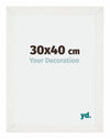 Mura MDF Photo Frame 30x40cm White Wiped Front Size | Yourdecoration.com