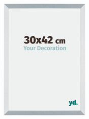 Mura MDF Photo Frame 30x42cm Aluminum Brushed Front Size | Yourdecoration.com