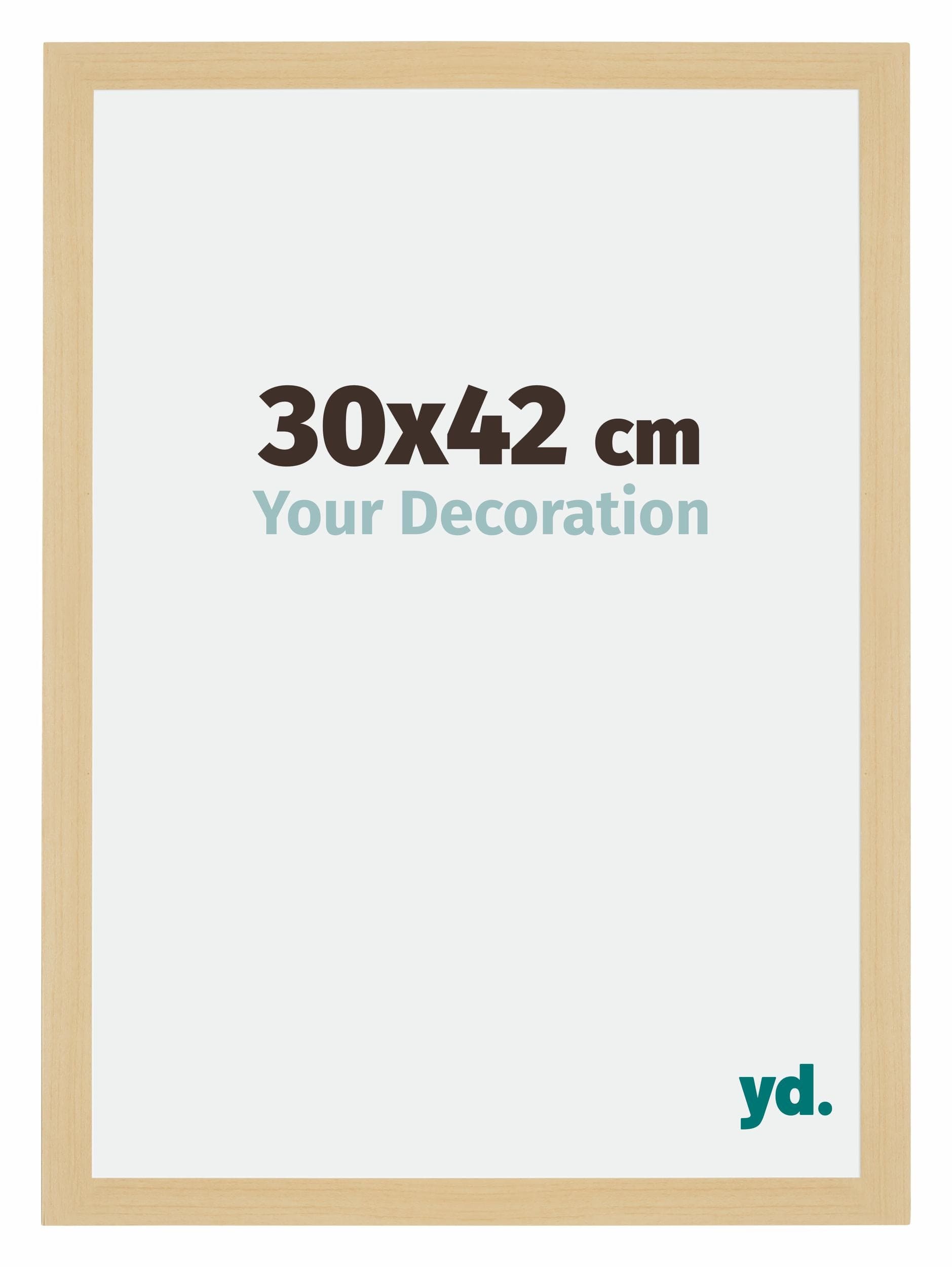 Mura MDF Photo Frame 30x42cm Maple Decor Front Size | Yourdecoration.com