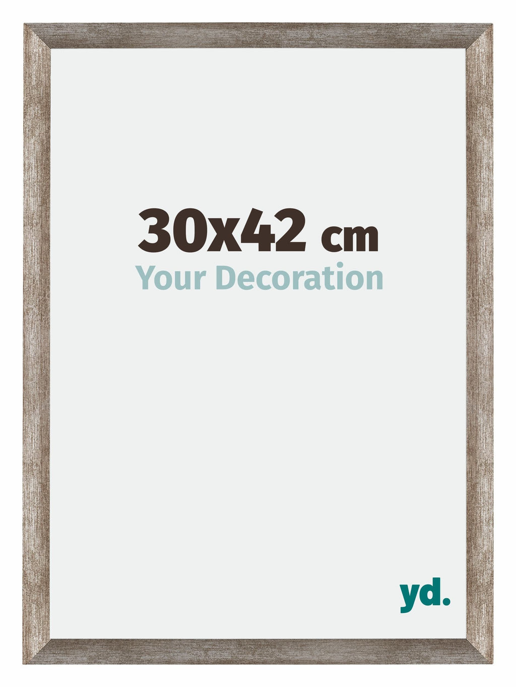 Mura MDF Photo Frame 30x42cm Metal Vintage Front Size | Yourdecoration.com