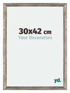 Mura MDF Photo Frame 30x42cm Metal Vintage Front Size | Yourdecoration.com