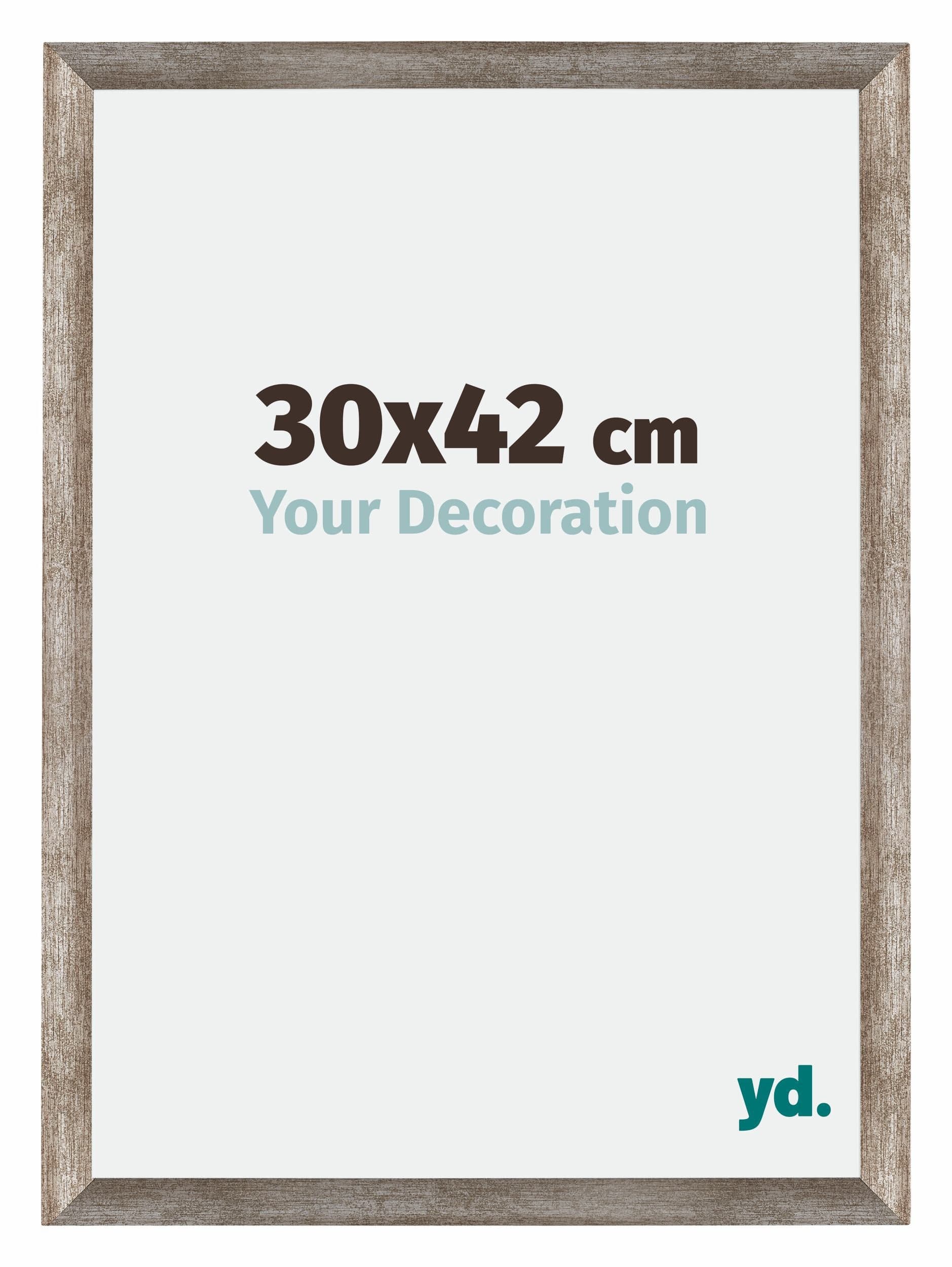 Mura MDF Photo Frame 30x42cm Metal Vintage Front Size | Yourdecoration.com